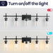 Jasper Modern Brushed Nickel & Black Clear Glass 5-Light Bathroom Linear Vanity Light - Sweatfully