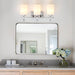 Jasper Gold Modern Frosted Glass 3-Light Bathroom Vanity Light - Sweatfully