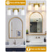 Jasper Gold Modern Frosted Glass 3-Light Bathroom Vanity Light - Sweatfully