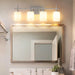 Jasper Gold Modern Frosted Glass 4-Light Bathroom Vanity Light - Sweatfully