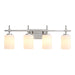 Jasper Gold Modern Frosted Glass 4-Light Bathroom Vanity Light - Sweatfully