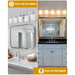 Jasper Modern Frosted Glass 5-Light Bathroom Linear Vanity Light - Sweatfully