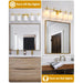Jasper Modern Frosted Glass 5-Light Bathroom Linear Vanity Light - Sweatfully