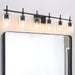 Jasper Modern Clear Glass 6-Light Bathroom Vanity Light - Sweatfully