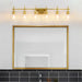 Jasper Modern Clear Glass 6-Light Bathroom Vanity Light - Sweatfully
