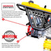 3 HP Honda Vibratory Rammer Tamper with Honda GX100 Engine 3350 lbs/ft - Sweatfully