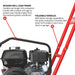 5.5 HP Honda Vibratory Plate Compactor for Soil Compaction Tamper 3 Year Warranty - Sweatfully