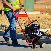 5.5 HP Honda Vibratory Plate Compactor for Soil Compaction Tamper 3 Year Warranty - Sweatfully
