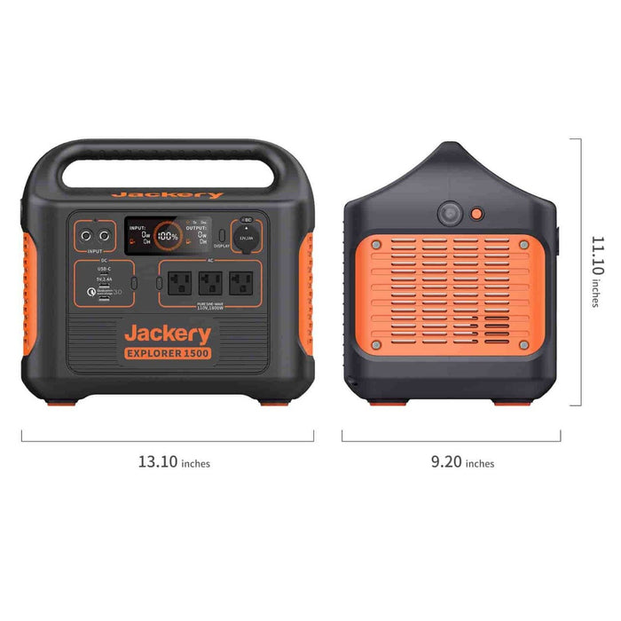 Jackery Solar Generator 1500 (Jackery 1500 + 4 X SolarSaga 100W) - Sweatfully