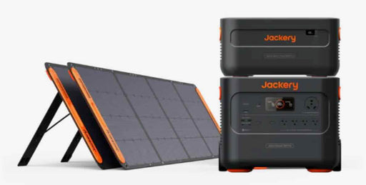 Jackery Explorer 2000 Plus Portable Power Station + 1 Battery Pack + 2 x 200W SolarSaga Panels - Sweatfully