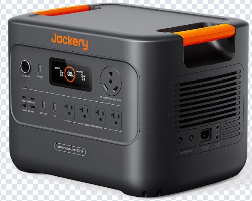 Jackery Explorer 3000 V2 Portable Power Station + 2*SolarSaga 200 (New) - Sweatfully
