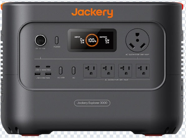 Jackery Explorer 3000 V2 Portable Power Station + 2*SolarSaga 200 (New) - Sweatfully