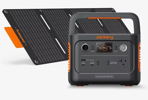 Jackery Explorer 300 Plus Portable Power Station + 1 x SolarSaga 40W Solar Panel mini - Sweatfully