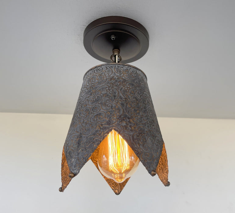 Jubilant FARMHOUSE BARN Ornate Ceiling Light - Sweatfully