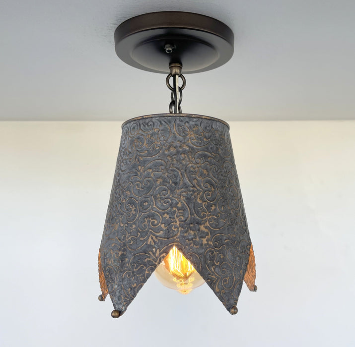 Jubilant FARMHOUSE BARN Ornate Ceiling Light - Sweatfully