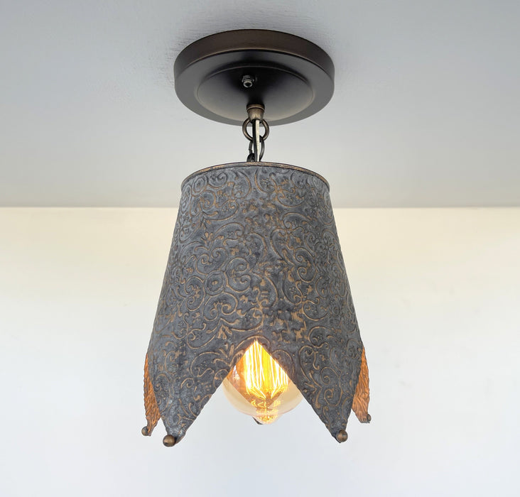 Jubilant FARMHOUSE BARN Ornate Ceiling Light - Sweatfully