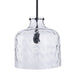 Kara Farmhouse 1-Light Textured Glass Nickel Island Pendant Light - Sweatfully