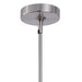 Kara Farmhouse 1-Light Textured Glass Nickel Island Pendant Light - Sweatfully
