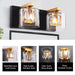 Kolt Chrome Modern 2-Light Bathroom Vanity Light - Sweatfully