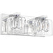 Kolt Chrome Modern 2-Light Bathroom Vanity Light - Sweatfully