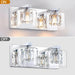 Kolt Chrome Modern 2-Light Bathroom Vanity Light - Sweatfully
