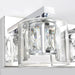 Kolt Chrome Modern 2-Light Bathroom Vanity Light - Sweatfully