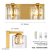 Kolt Chrome Modern 2-Light Bathroom Vanity Light - Sweatfully