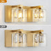 Kolt Chrome Modern 2-Light Bathroom Vanity Light - Sweatfully