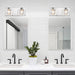 Kolt Chrome Modern 2-Light Bathroom Vanity Light - Sweatfully