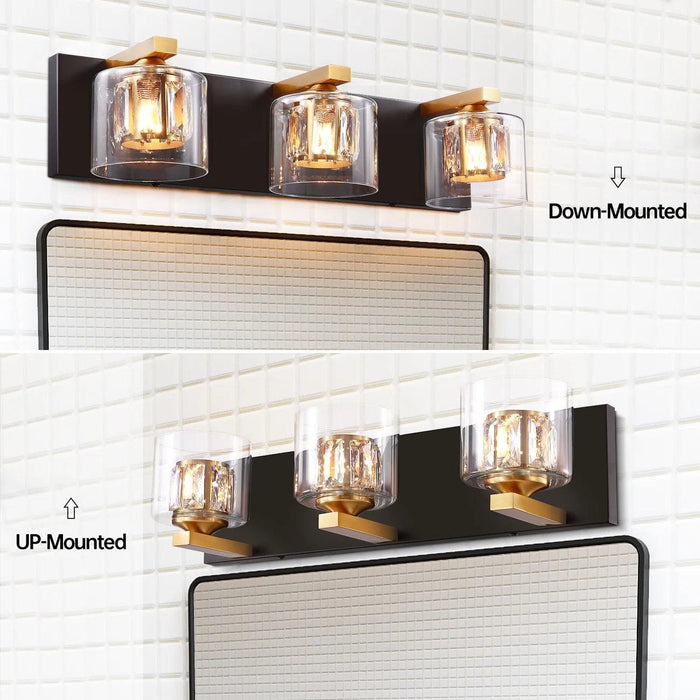 Kolt Modern 3-Light Bathroom Vanity Light - Sweatfully