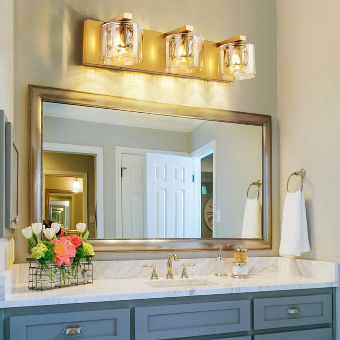 Kolt Modern 3-Light Bathroom Vanity Light - Sweatfully