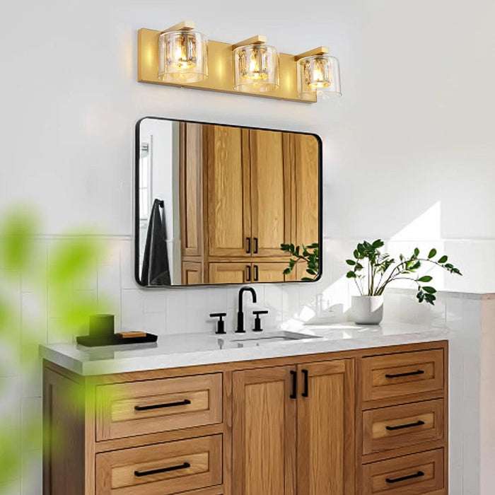 Kolt Modern 3-Light Bathroom Vanity Light - Sweatfully