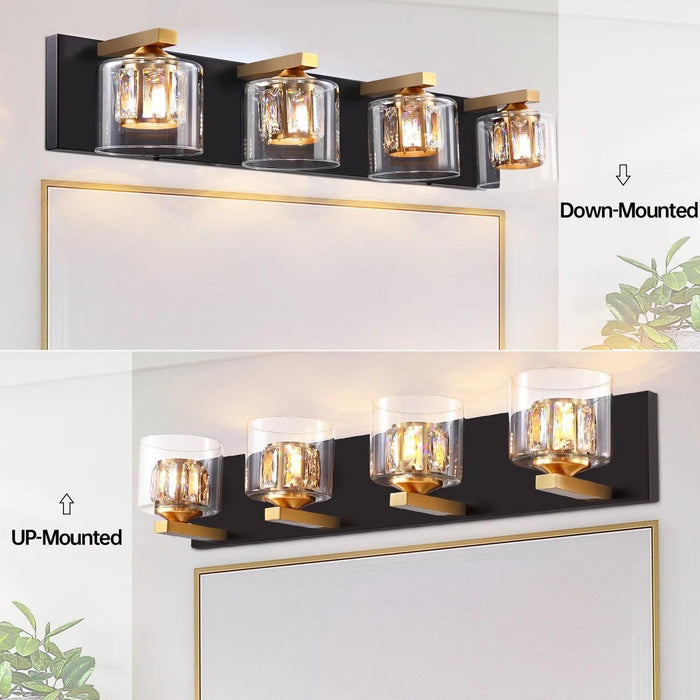 Kolt Modern 4-Light Bathroom Vanity Light - Sweatfully