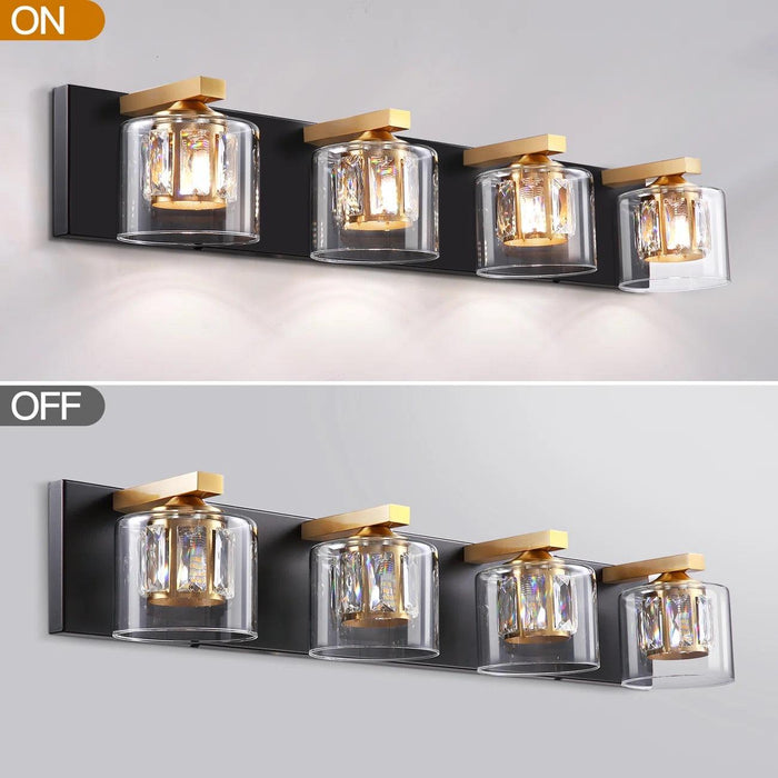 Kolt Modern 4-Light Bathroom Vanity Light - Sweatfully