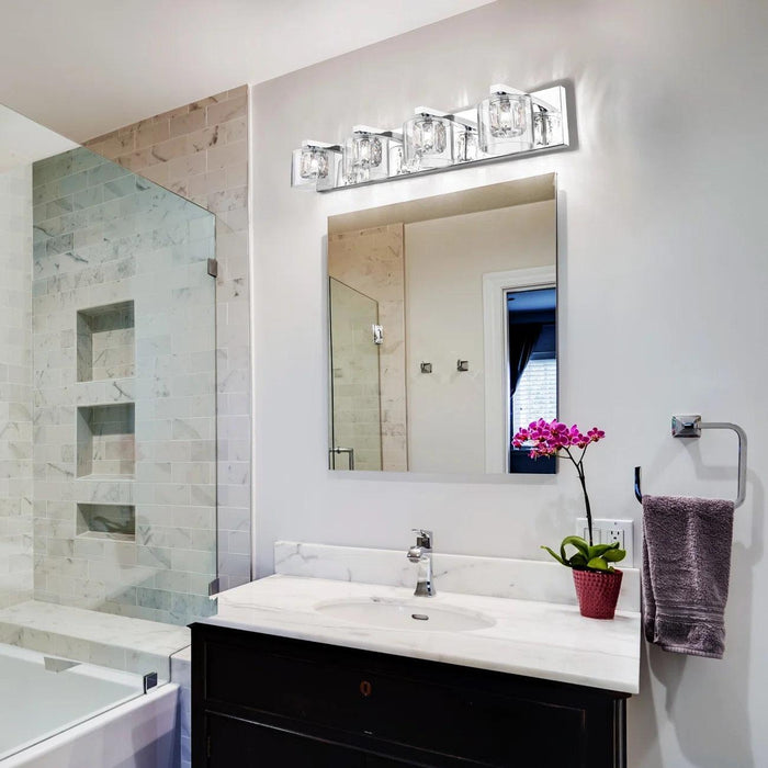 Kolt Modern 4-Light Bathroom Vanity Light - Sweatfully