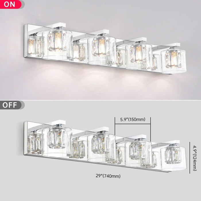 Kolt Modern 4-Light Bathroom Vanity Light - Sweatfully