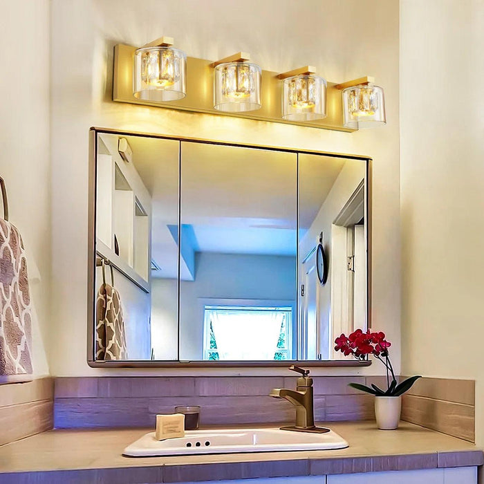 Kolt Modern 4-Light Bathroom Vanity Light - Sweatfully
