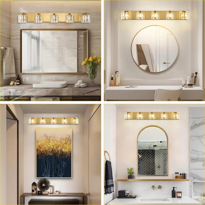 Kolt Modern 5-Light Bathroom Vanity Light - Sweatfully