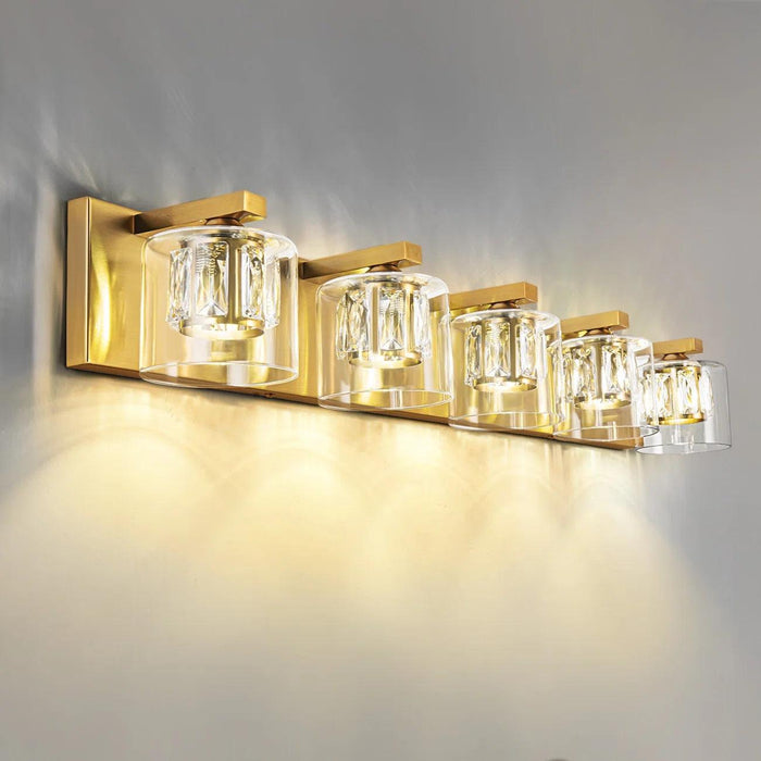 Kolt Modern 5-Light Bathroom Vanity Light - Sweatfully
