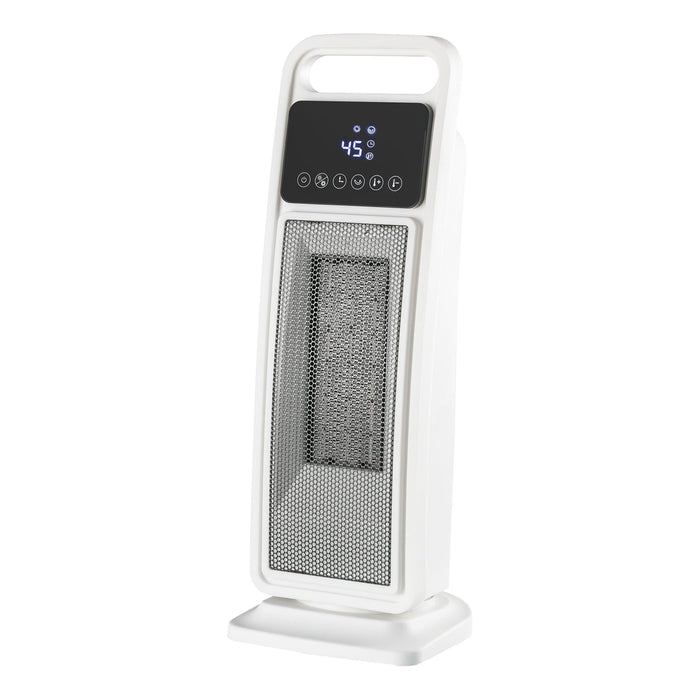 Portable PTC Ceramic Electric Heater & Fan 2000W with Remote Control, 2 Heat Settings, Safety Protection - Sweatfully