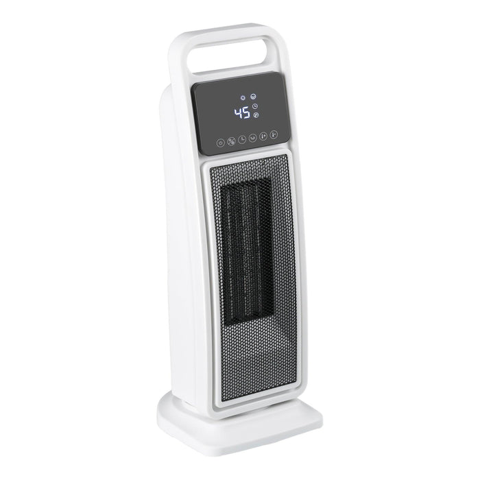 Portable PTC Ceramic Electric Heater & Fan 2000W with Remote Control, 2 Heat Settings, Safety Protection - Sweatfully