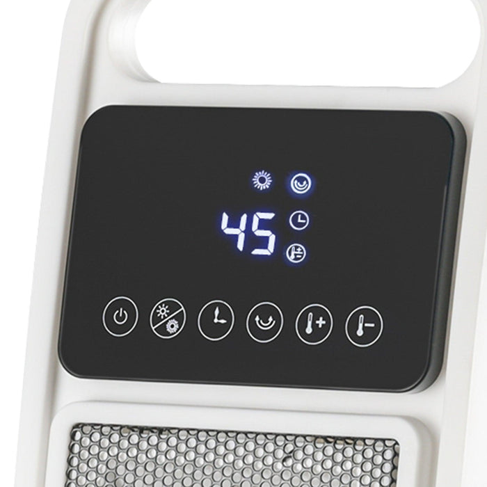 Portable PTC Ceramic Electric Heater & Fan 2000W with Remote Control, 2 Heat Settings, Safety Protection - Sweatfully