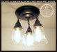Seeded Glass Ceiling LIGHT Chain Trio - Sweatfully