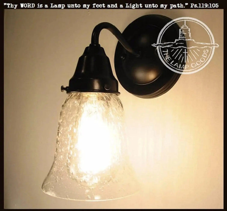 Seeded Glass Wall SCONCE Light - Sweatfully