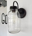 Vintage KERR Mason Jar Wall SCONCE Lighting Fixture - Sweatfully