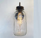 Vintage KERR Mason Jar Wall SCONCE Lighting Fixture - Sweatfully