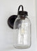 Vintage KERR Mason Jar Wall SCONCE Lighting Fixture - Sweatfully