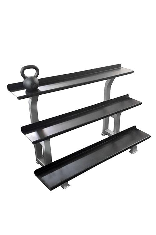 3-Tier Kettlebell Rack - Muscle D Fitness - Commercial Storage - Sweatfully