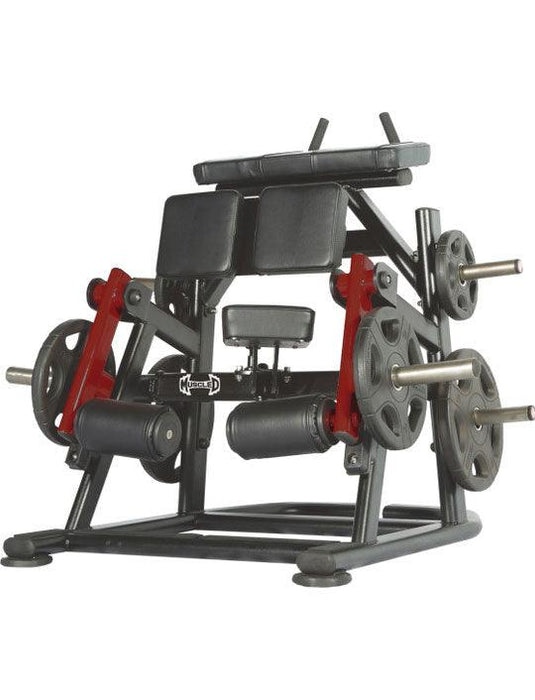 Pro Strength Kneeling Leg Curl - Muscle D Fitness - Plate Loaded Iso-Lateral Hamstring Machine - Sweatfully