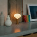 Knuckle Table Lamp in Oak + Oval Dim to Warm - Sweatfully